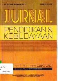 Image of Jurnal Pendidikan & Kebudayaan Vol.16 No.6 2010