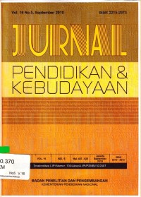 Image of Jurnal Pendidikan & Kebudayaan Vol.16 No.5 2010