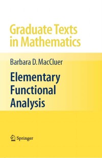 Image of Graduate Texts in Mathematics : Elementary Functional Analysis