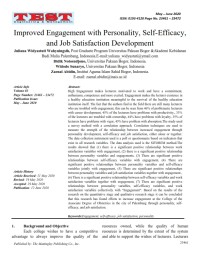 Improved Engagement with Personality, Self-Efficacy, and Job Satisfaction Development
