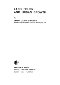 LAND POLICY AND URBAN GROWTH